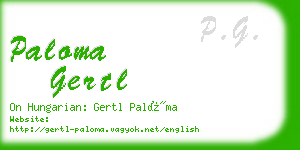 paloma gertl business card